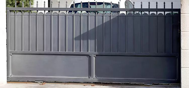 Metal Driveway Gate Installation Delson